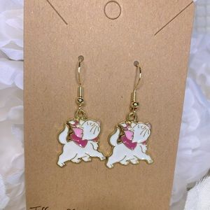 Disney Inspired Aristocats Marie Kitty Walking Earrings NWT